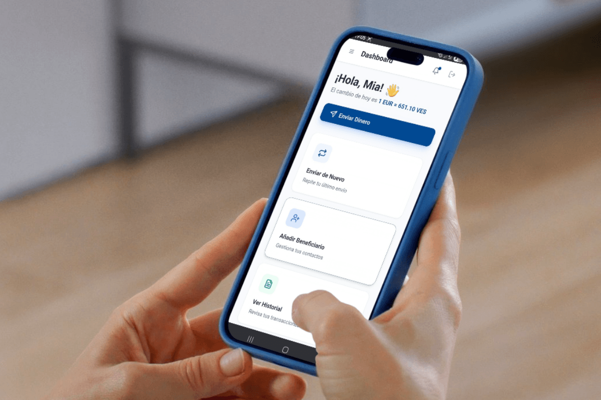 XENVIA App — Envía dinero a Venezuela desde Europa